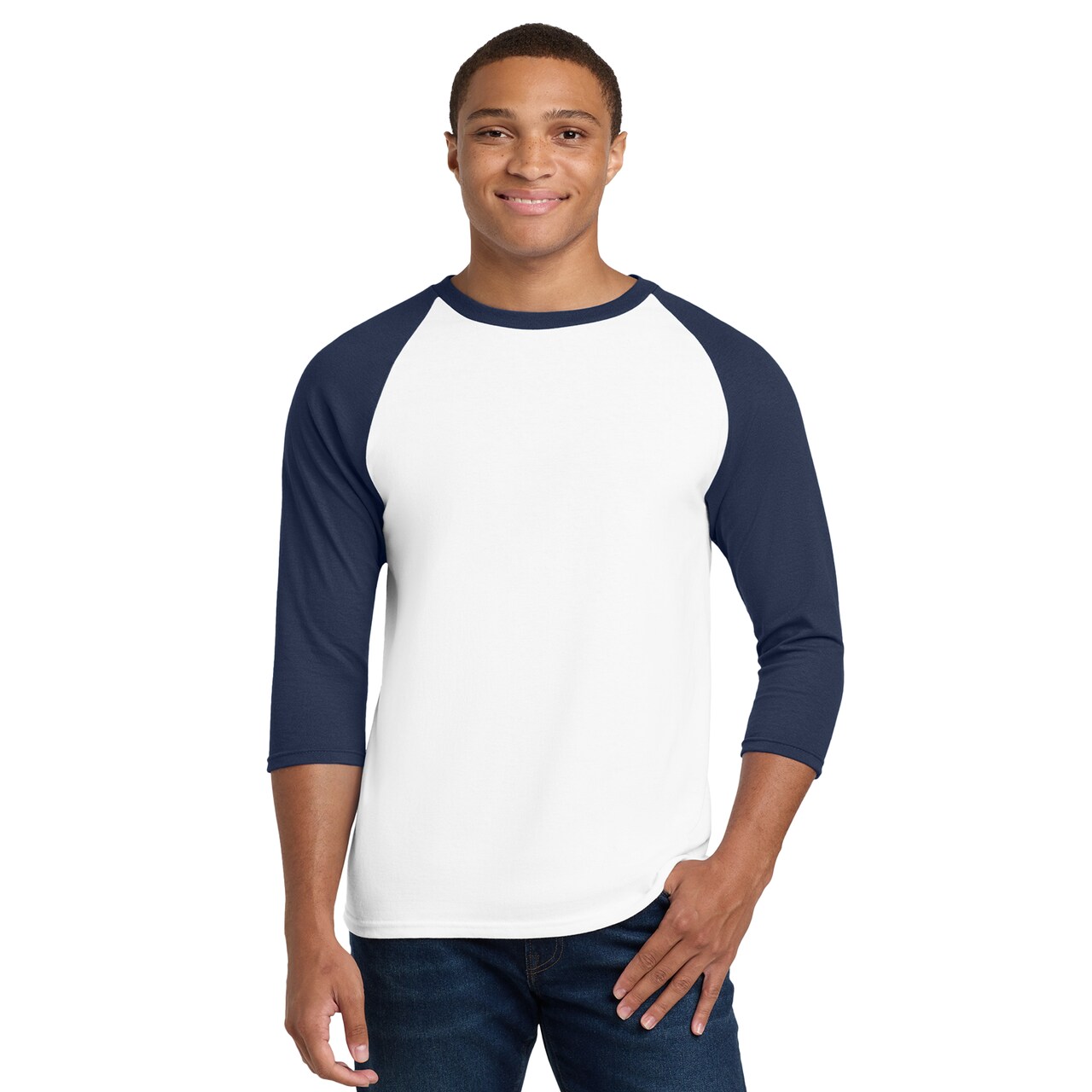 Gildan Heavy Cotton 3/4 Sleeve Raglan Tee – Soft, Durable Cotton for DIY Printing